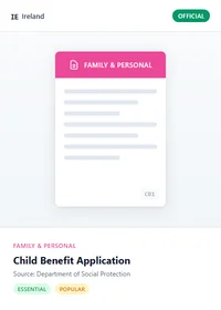 Child Benefit Application